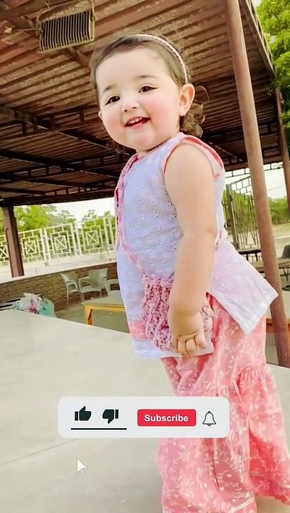 Cute Baby Girl Playing,Cute Little Girl Dancing,Cute Little Girl Enjoying Weather