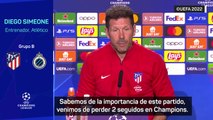 Rueda de prensa del Cholo Simeone previa al Atlético de Madrid vs. Brujas, fase de grupos de Champions League