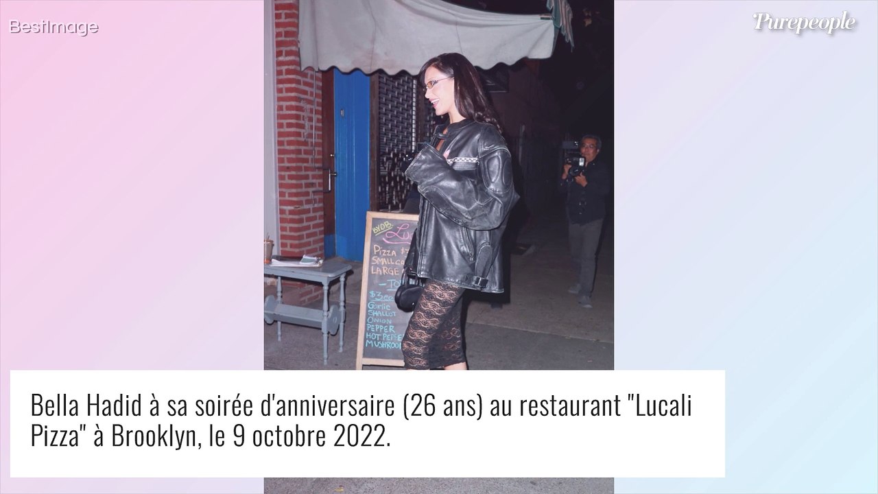 Bella Hadid en string apparent pour ses 26 ans avec son chéri Marc ...