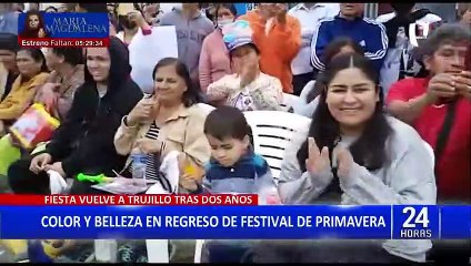 Trujillo: Celebran Festival de Primavera tras haber sido cancelado durante 2 años