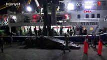 Zonguldak'ta dalgıçlar için batırılan uçak enkazı balıkçıların ağına takıldı