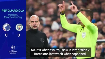 I don't understand handball - Guardiola after Copenhagen draw