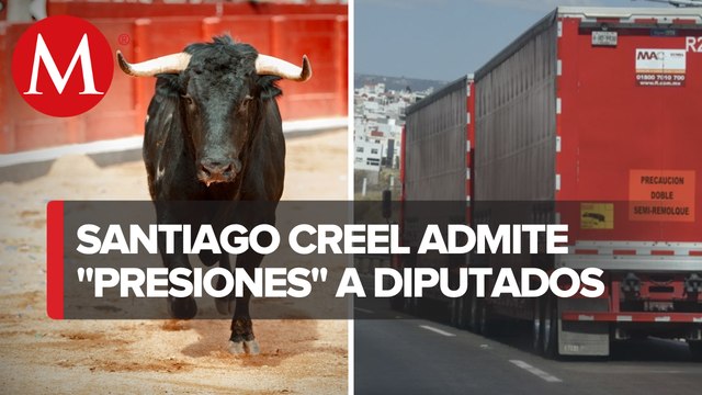 Diputados retiran iniciativas para prohibir corridas de toros y dobles semirremolques
