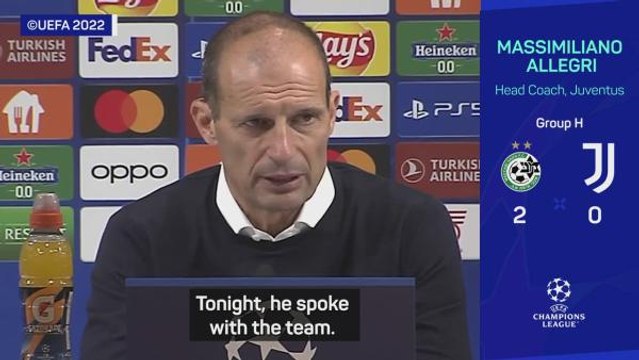 'Not worthy of Juventus!' - Allegri after Maccabi loss