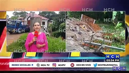 Saturación de suelos provoca deslizamientos en Gracias, Lempira