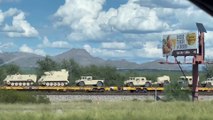 Military Vehicles Transported by Train