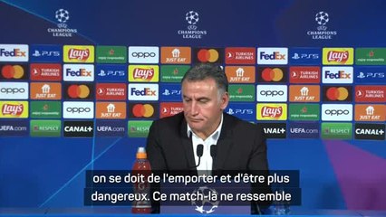 Groupe H - Galtier : "Quand on est le PSG, on se doit d'être plus dangereux"