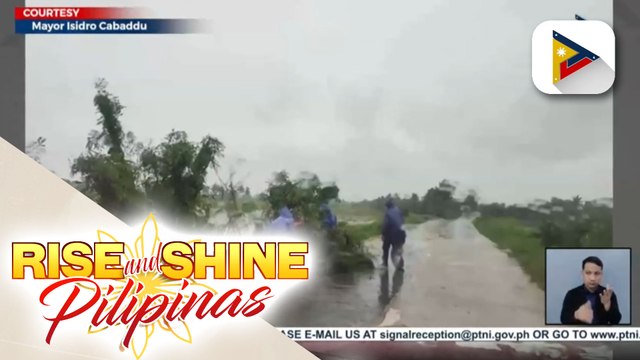 Ilang bayan sa Cagayan, nakaranas ng malakas na hangin at mga pag-ulan dahil sa bagyong Maymay