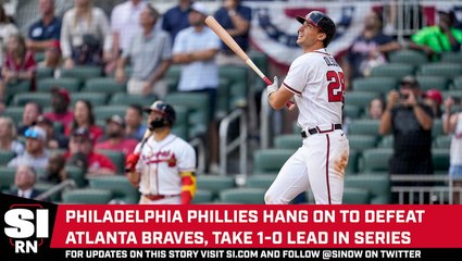 Phillies Defeat Braves, 7-6, in NLDS Game 1