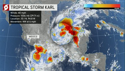 Tropical Storm Karl to bring heavy rain to Mexico