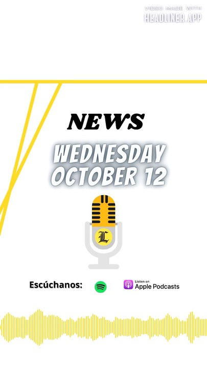 News Wednesday 12 october