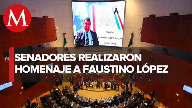 Senado rinde homenaje póstumo a Faustino Vargas, quien falleció el sábado pasado