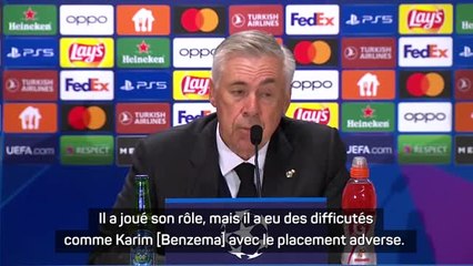 Groupe F - Ancelotti : "Benzema et Hazard ont eu des difficultés"