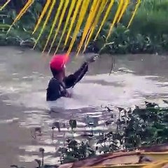 gila mancing dapat monster ikan