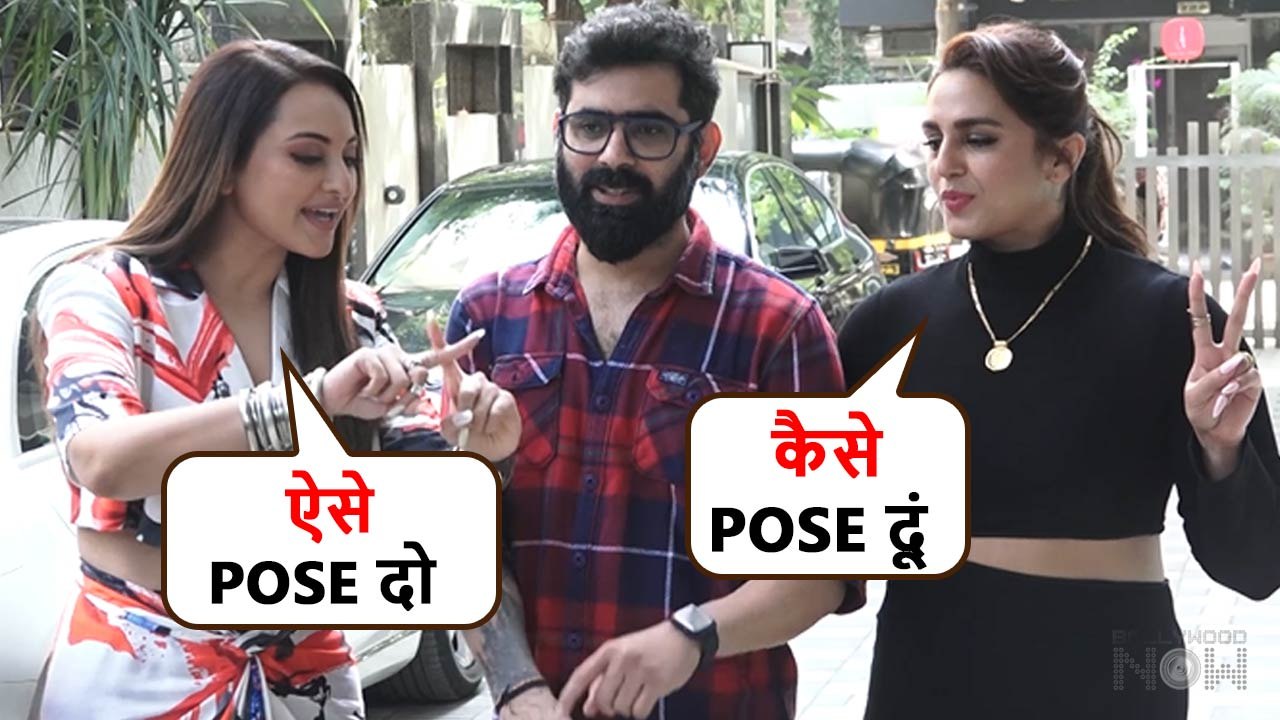 Sonakshi Sinha Teaches Different Poses To Huma Qureshi | Fun Chit-Chat | Double XL Promotion