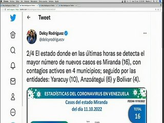 COVID-19 | Venezuela registró 47 nuevos casos comunitarios y 538.739 recuperados