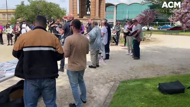 Drumming flash mob for Mental Health Awareness Month | October 12, 2022 | Western Advocate