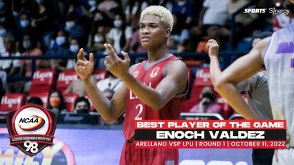 NCAA Season 98 | Best Player: Enoch Valdez (LPU vs Arellano) | Men's Basketball Tournament Round 1