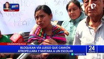 Cajamarquilla: bloquean vías para exigir justicia luego de que un camión matara a un escolar