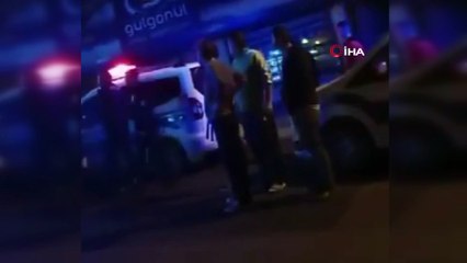 Kadını dövüp dişlerini kırdı, olay yerine gelen polise saldırdı