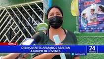 Comas: delincuentes armados asaltan a grupo de amigos en plena vía pública
