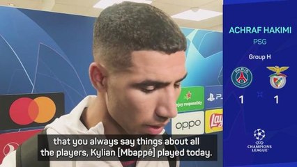 Mbappe is 'happy' at PSG, insists team-mate Hakimi