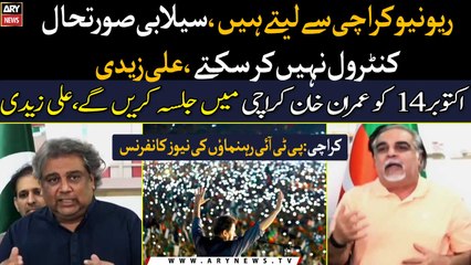 Imran Khan to hold a massive power show in Karachi at 14 October, Ali Zaidi