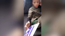 Boy bursts into happy tears when mum surprises him with tickets to see his favourite basketball team - the Harlem Globetrotters