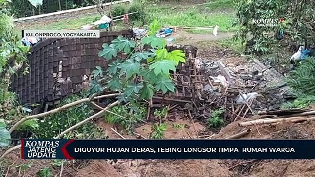 Diguyur Hujan Deras, Tebing Longsor Timpa Rumah Warga di Kulon Progo