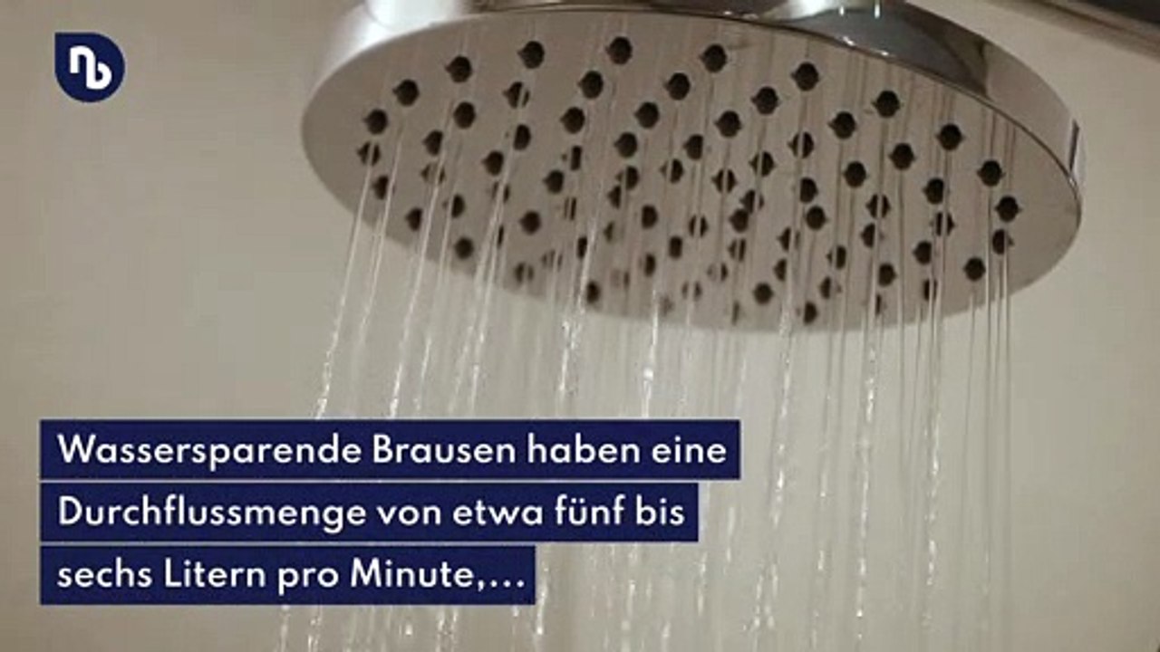 Duschsparkopf: Zwei- bis dreimal geringerer Wasserverbrauch
