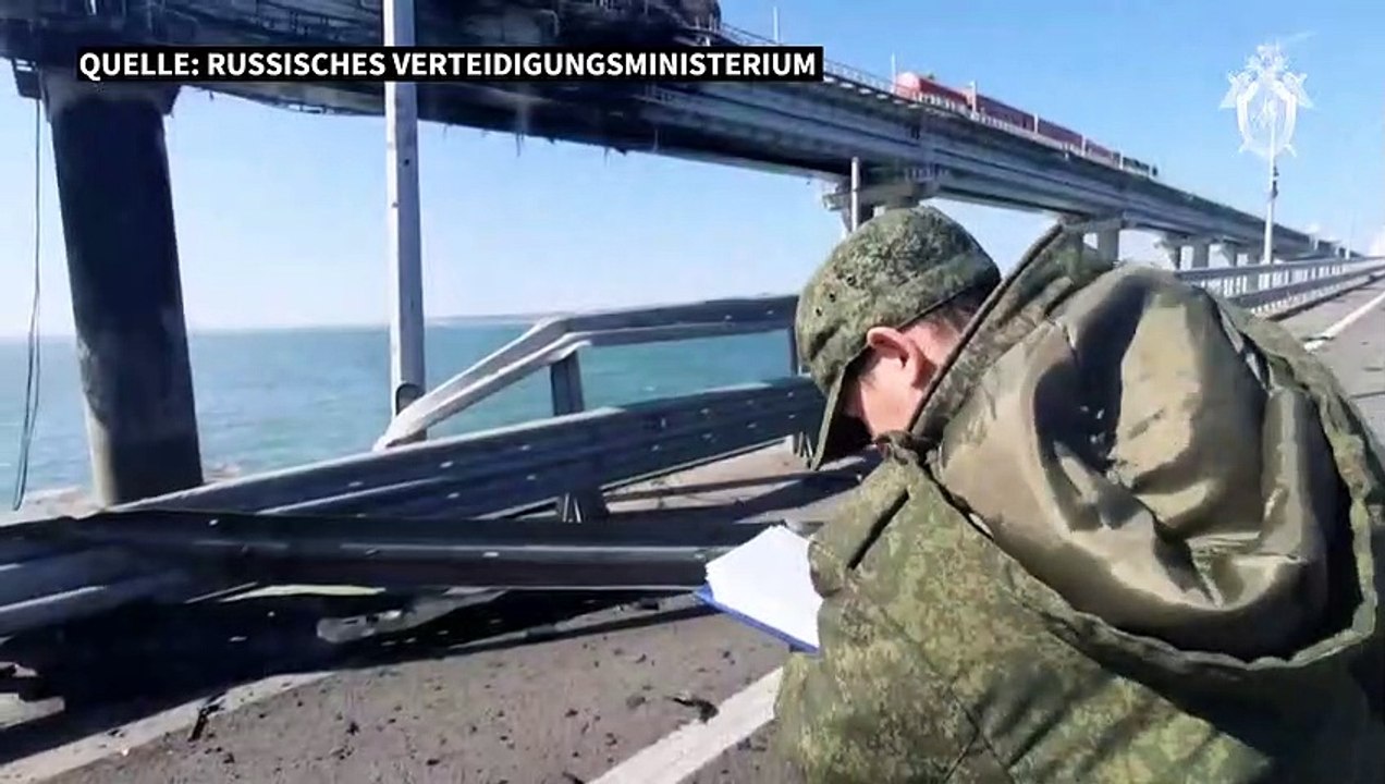Explosion auf der Krim-Brücke: Acht Verdächtige festgenommen