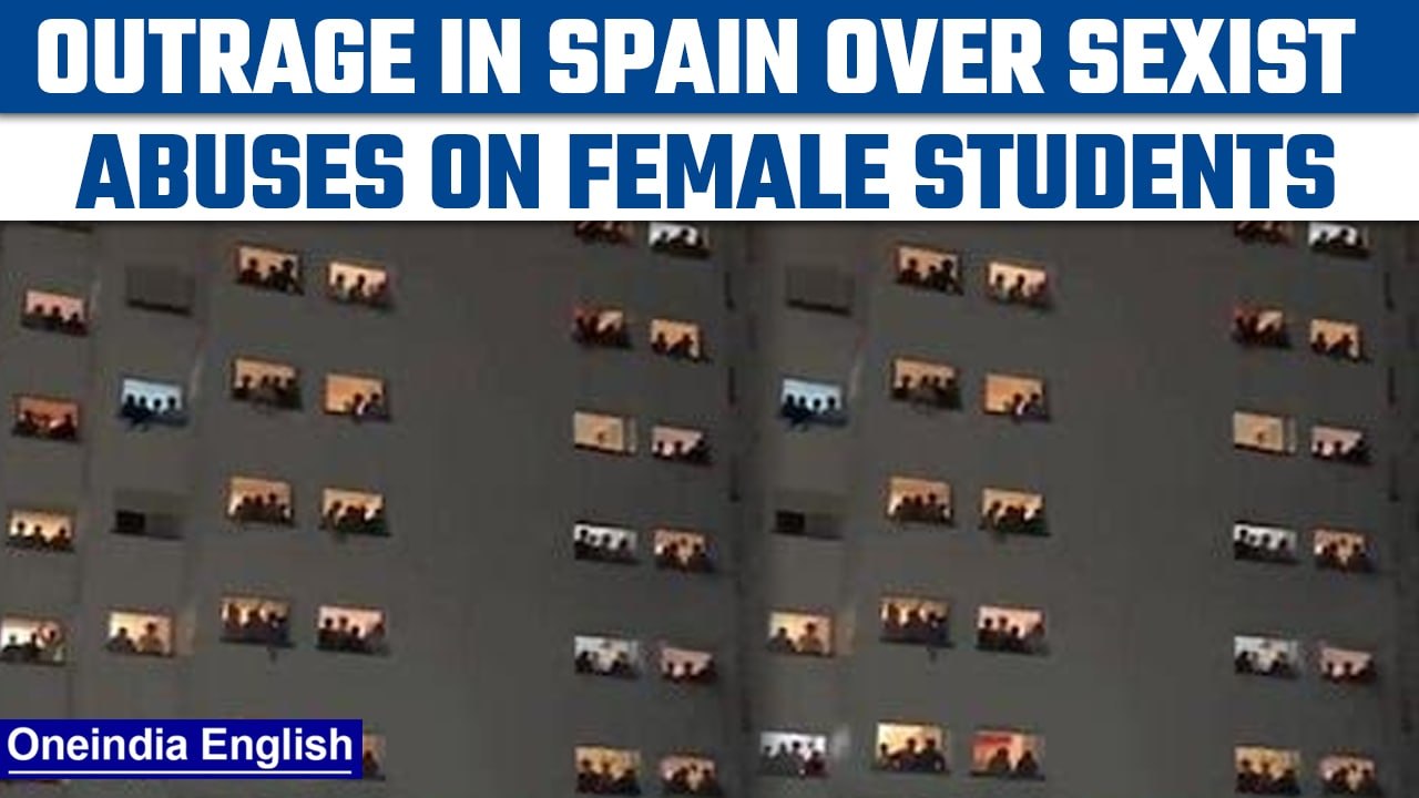 Spain: Video of male students hurling sexist abuses at females , watch |Oneindia news * news