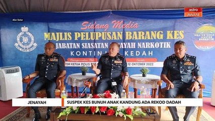 Jenayah | Suspek kes bunuh anak kandung ada rekod dadah