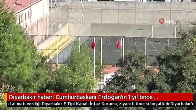 Diyarbakır haber! Cumhurbaşkanı Erdoğan'ın 1 yıl önce boşaltılması talimatı verdiği Diyarbakır E Tipi Kapalı İnfaz Kurumu, ziyareti öncesi boşaltıldı