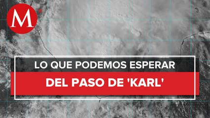 Tormenta tropical 'Karl' tocaría tierra el jueves en Veracruz