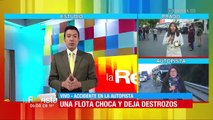 Accidente en la Autopista: Una flota se estrella contra separador vía y deja una persona fallecida 