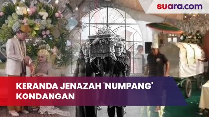 Bingung Mau Ketawa atau Sedih, Ada Keranda Jenazah Terobos Acara Pernikahan