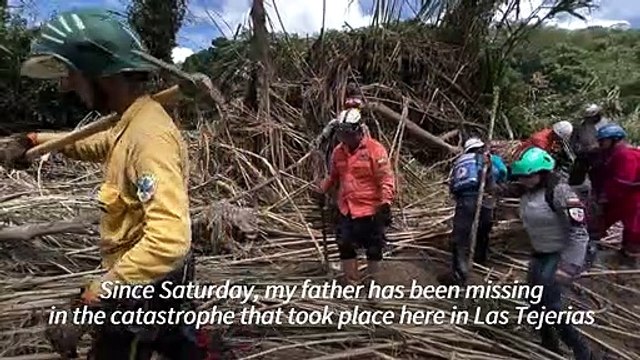 Rescue workers search for Venezuela landslide survivors