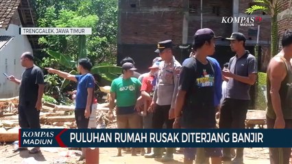 Puluhan Rumah Rusak Diterjang Banjir