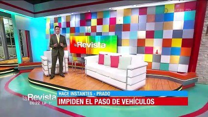 Bloqueo de choferes en El Prado en rechazo a la cumbre del transporte en La Paz