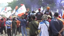 Son dakika haberleri... Endonezya'da işçiler maaşlarına zam talebiyle protesto düzenledi