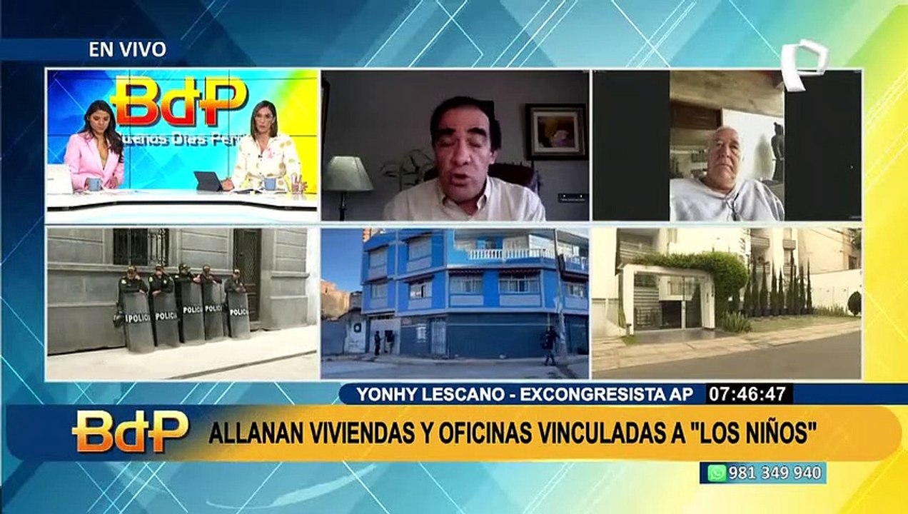Lescano niega vínculo con 'Los Niños' y le pide a García Belaúnde "informarse mejor" antes de opinar