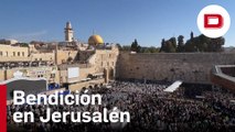 Miles de judíos asisten a la Bendición Sacerdotal en el Muro de las Lamentaciones