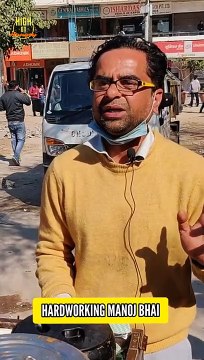 मेहनती मनोज भाई की कहानी Manoj Bhai की जुबानी _ Cycle wali Thali 40₹ only Nehru Place #shorts (1)