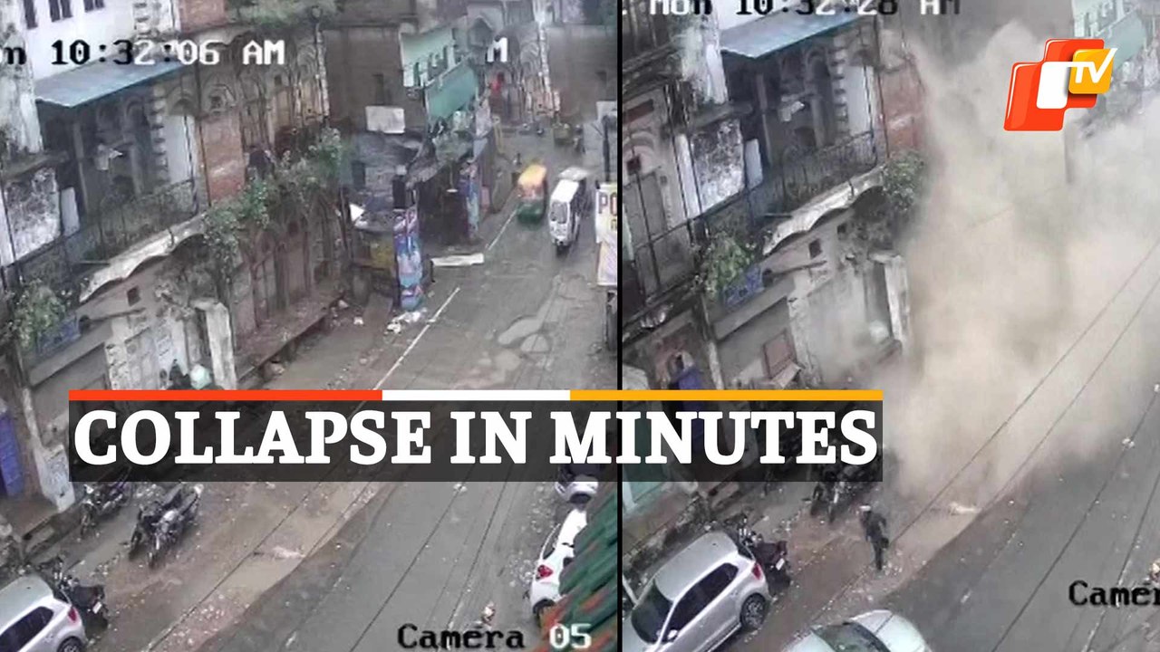 Video Footage | 3-Storey House In UP Kanpur Collapses After Incessant Heavy Rainfall