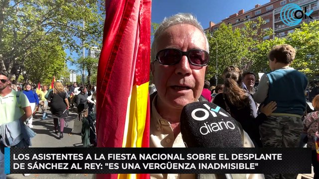 Los asistentes a la Fiesta Nacional sobre el desplante de Sánchez al Rey: Es una vergüenza inadmisible
