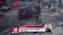Delivery rider, sugatan matapos masagasaan ng SUV; isa pang motorsiklo at kotse, nabangga rin | 24 Oras
