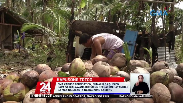 GMA Kapuso Foundation, bumalik sa Quezon para sa ikalawang bugso ng 'Operation Bayanihan' sa mga nasalanta ng Bagyong Karding | 24 Oras