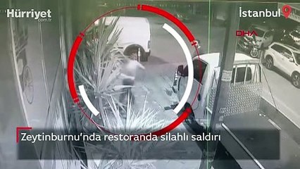 Zeytinburnu'nda restoranda silahlı saldırı