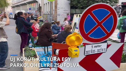 Temérdek kultúra tíz parkolóhelyre zsúfolva - ilyen Budapest új körútja